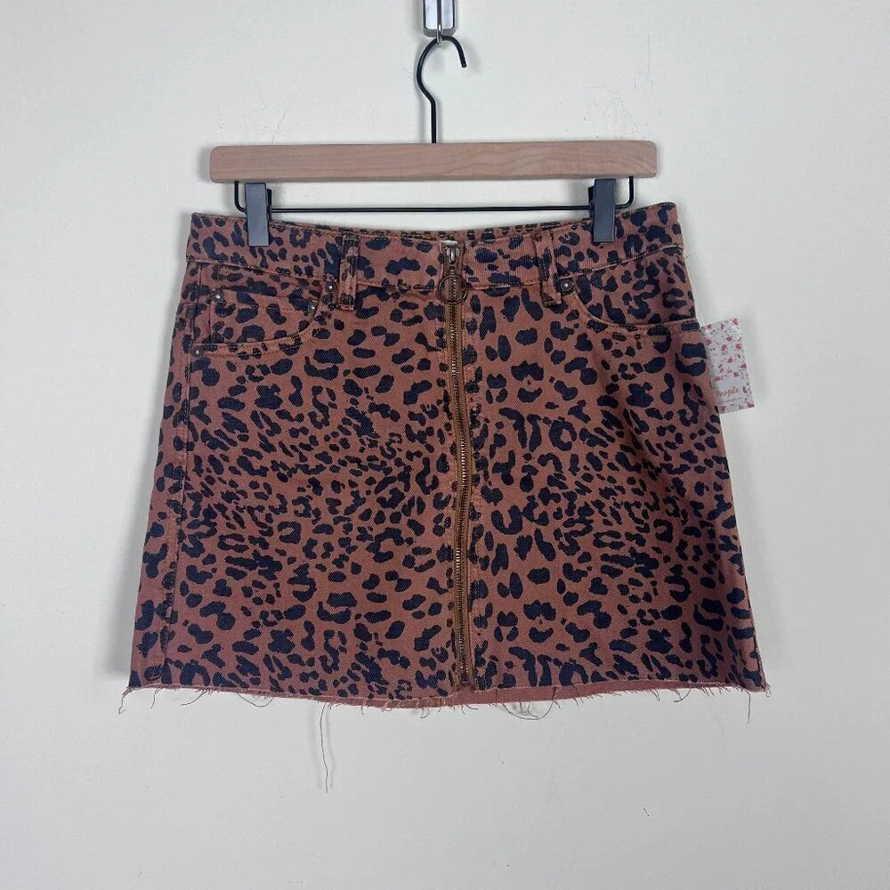 2/$30 Free People Pineapple Combo Skirt 28 NWT